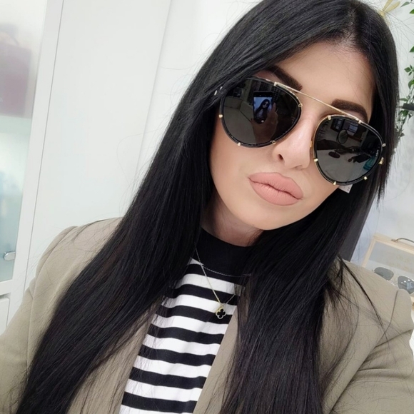 VERSACE VE2232 143887 Black Dark Grey 61 mm Women's Sunglasses - Picture 2 of 6